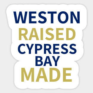 Weston Raised Cypress Bay Made Sticker